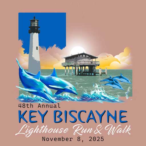 2025 Key Biscayne Lighthouse Run Logo